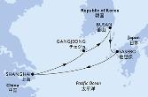 Shanghai,Gangjeong,Busan,Sasebo,Shanghai