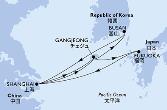 Shanghai,Gangjeong,Fukuoka,Shanghai,Gangjeong,Busan,Shanghai