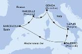 Marseille,Genoa,Naples,Palermo,Barcelona,Marseille