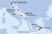 Venice-Marghera,Kotor,Mykonos,Syros,Ancona,Venice-Marghera