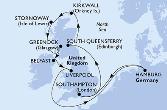 Hamburg,Southampton,South Queensferry,Kirkwall,Stornoway,Greenock,Belfast,Liverpool,Hamburg