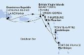 Fort de France,Pointe-a-Pitre,Road Town,La Romana,Catalina Island,Virgin Gorda,Philipsburg,Fort de France