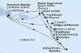 La Romana,Catalina Island,Virgin Gorda,Philipsburg,Fort de France,St John s,La Romana,Catalina Island,Bridgetown,Fort de France,Pointe-a-Pitre,Road Town,La Romana