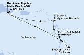 Fort de France,St John s,La Romana,Catalina Island,Bridgetown,Fort de France