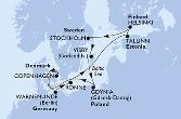 Warnemunde,Ronne,Tallinn,Helsinki,Stockholm,Visby,Gdynia,Copenhagen,Warnemunde