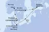 Oslo,Copenhagen,Warnemunde,Helsinki,Stockholm