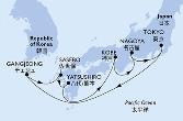 Tokyo,Gangjeong,Sasebo,Yatsushiro,Kobe,Nagoya,Tokyo
