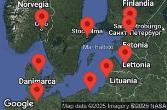  NORWAY, DENMARK, GERMANY, POLAND, LITHUANIA, LATVIA, ESTONIA, FINLAND, SWEDEN