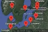  NORWAY, DENMARK, GERMANY, POLAND, LITHUANIA, LATVIA, ESTONIA, FINLAND, SWEDEN
