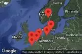  GREAT BRITAIN, FRANCE, NETHERLANDS, BELGIUM, GERMANY, DENMARK, NORWAY