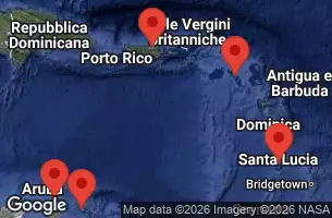 NORWEGIAN EPIC - trasa 7 nocy podróż z: SAN JUAN, PR w dniu 12/04/2026 -  PUERTO RICO, ARUBA, NETHERLAND ANTILLES, SAINT LUCIA, SAINT KITTS - NEVIS