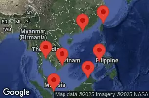NORWEGIAN SUN - trasa 13 nocy podróż z: TAPEI  KEELUNG   TAIWAN w dniu 04/01/2026 -  TAPEI  KEELUNG   TAIWAN, CHINA, PHILIPPINES, MALAYSIA, VIET NAM, THAILAND, SINGAPORE
