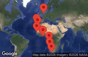 NORWEGIAN SUN - trasa 22 nocy podróż z: CAPE TOWN, SOUTH AFRICA w dniu 10/05/2026 -  SOUTH AFRICA, NAMIBIA, ANGOLA, SAO TOME AND PRINCIPE, COTE D'IVOIRE, SENEGAL, SPAIN, PORTUGAL, GREAT BRITAIN