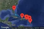 PORT CANAVERAL, FLORIDA, CRUISING, PUERTO PLATA, DOMINICAN REPUBLIC, SAN JUAN, PUERTO RICO, BASSETERRE ST. KITTS AND NEVIS, CASTRIES, ST. LUCIA, ST. JOHNS, ANTIGUA, CHARLOTTE AMALIE, ST. THOMAS