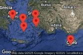 ATHENS (PIRAEUS), GREECE, SANTORINI, GREECE, EPHESUS (KUSADASI), TURKEY, BODRUM, TURKEY, LIMASSOL, CYPRUS, CRUISING, MYKONOS, GREECE