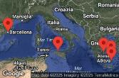 ATHENS (PIRAEUS), GREECE, SANTORINI, GREECE, MYKONOS, GREECE, CRUISING, SICILY (PALERMO), ITALY, BARCELONA, SPAIN