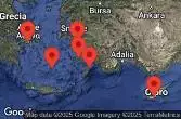 ATHENS (PIRAEUS), GREECE, RHODES, GREECE, LIMASSOL, CYPRUS, CRUISING, BODRUM, TURKEY, EPHESUS (KUSADASI), TURKEY, SANTORINI, GREECE