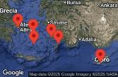 Athens, Piraeus, Greece, RHODES, GREECE, LIMASSOL, CYPRUS, CRUISING, BODRUM, TURKEY, SANTORINI, GREECE, MYKONOS, GREECE