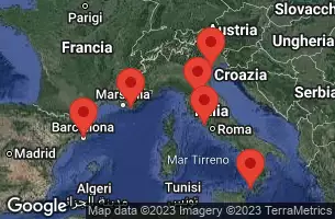 VENICE (RAVENNA) -  ITALY, CRUISING, SICILY (MESSINA), ITALY, Civitavecchia, Italy, FLORENCE/PISA(LIVORNO),ITALY, PROVENCE (TOULON), FRANCE, BARCELONA, SPAIN