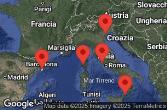 BARCELONA, SPAIN, AJACCIO, CORSICA, Civitavecchia, Italy, SICILY (MESSINA), ITALY, CRUISING, VENICE (RAVENNA), ITALY