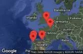 London, Southampton, England, Paris, Le Havre, France, CRUISING, BILBAO, SPAIN, LA CORUÑA, SPAIN, VIGO, SPAIN