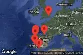 London, Southampton, England, CRUISING, VIGO, SPAIN, LISBON, PORTUGAL, Seville, Cadiz, Spain, LA CORUÑA, SPAIN, BILBAO, SPAIN