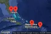 MIAMI, FLORIDA, CRUISING, Charlotte Amalie, Saint Thomas, Samana, Dominican Republic, Perfect Day at CocoCay, Bahamas