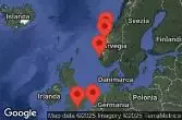 SOUTHAMPTON, ENGLAND, BRUSSELS (ZEEBRUGGE),BELGIUM, CRUISING, OLDEN, NORWAY, MOLDE, NORWAY, Haugesund, Norway