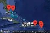 FORT LAUDERDALE, FLORIDA, CRUISING, BASSETERRE ST. KITTS AND NEVIS, PHILIPSBURG, ST. MAARTEN, SAN JUAN, PUERTO RICO, PERFECT DAY COCOCAY, BAHAMAS