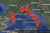 BARCELONA, SPAIN, PALMA DE MALLORCA, SPAIN, CRUISING, Nice, Villefranche, France, Florence, Pisa, La Spezia, Italy, Sicily, Messina, Italy, Naples, Capri, Italy, Civitavecchia, Italy