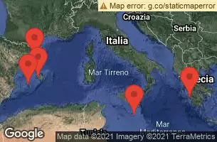VENICE (RAVENNA) -  ITALY, CRUISING, KATAKOLON, GREECE, VALLETTA, MALTA, IBIZA, SPAIN, PALMA DE MALLORCA, SPAIN, BARCELONA, SPAIN
