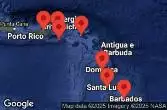 SAN JUAN, PUERTO RICO, ST. CROIX ISLAND, CHARLOTTE AMALIE, ST. THOMAS, PHILIPSBURG, ST. MAARTEN, ROSEAU, DOMINICA, BRIDGETOWN, BARBADOS, CASTRIES, ST. LUCIA, CRUISING